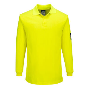 PORTWEST FR805 - Modaflame Knit FR Poloshirt Langarm Gelb