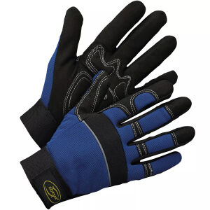 KORSAR MEC-SOFT Mechaniker-Handschuhe Blau/Schwarz  M-XXL - MONTIS B,  14,99