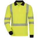 ELYSEE HELBERT UV-Multinorm-Langarm-Polo-Shirt Gelb/Marine