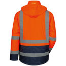 SAFESTYLE STEFAN Warnschutz-PU-Parka Orange/Marine