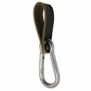 EIKO 10er Power-Karabiner mit Lederschlaufen extrastark