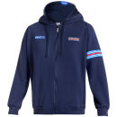 SPARCO MARTINI RACING Hooded Full Zip Blau