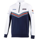 SPARCO MARTINI RACING Sweatshirt Half Zip Blau/Weiß
