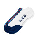 SPARCO MARTINI RACING Low-Cut Socken Weiß/Blau