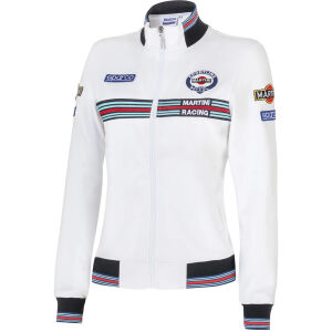 SPARCO MARTINI RACING Lady Full Zip Weiß