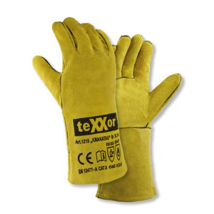 teXXor KRAKATAU Gr.10(XL) Schweißer.- Hitzeschutz-Handschuhe Beige