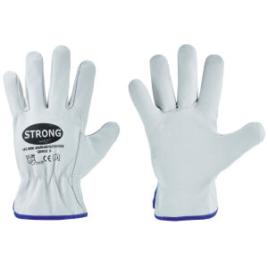 STRONGHAND STD. SILVERSTONE Fahrer-Handschuhe Grau