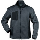 ELYSEE INNSBRUCK Strickfleecejacke Grau/Schwarz