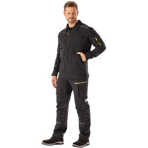 PLANAM rECOline Bundjacke Schwarz/Schwarz