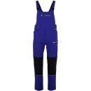 PLANAM rECOline Latzhose Kornblumenblau/Schwarz