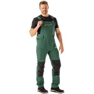 PLANAM rECOline Latzhose Grün/Schwarz
