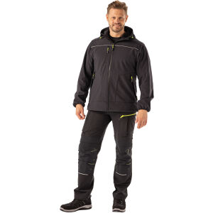 PLANAM rECOline Softshelljacke Schwarz/Schwarz