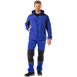 PLANAM rECOline Softshelljacke Kornblumenblau/Schwarz