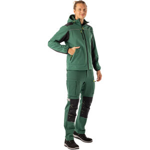 PLANAM rECOline Softshelljacke Grün/Schwarz