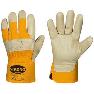 STRONGHAND ELEPHANT Gr. 10,5(L) Universal-Handschuhe Beige/Gelb