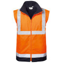 SAFESTYLE TRAVIS Warnschutz-PU-Parka 4  in 1 Orange/Marine