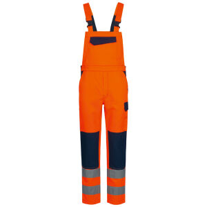 SAFESTYLE BAUTZEN Warnschutz-Latzhose Orange/Marine