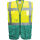 PORTWEST Warschau Hi-Vis Kontrast Exekutiv Weste Gelb/Grün