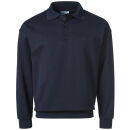 PIONIER Sweatshirt mit Polokragen Marine
