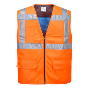 PORTWEST Warnschutz Kühlweste Orange