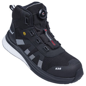 ELYSEE CUSHIONPRO MAX Sicherheitsstiefel S3S FO SR SC ESD Schwarz/Weiß
