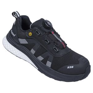ELYSEE CUSHIONPRO SHIELD Halbschuhe S3S FO SR SC ESD Schwarz/Weiß