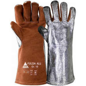 HASE FULDA-ALU Schweißer.- Hitzeschutz-Handschuhe Gr.10 Braun