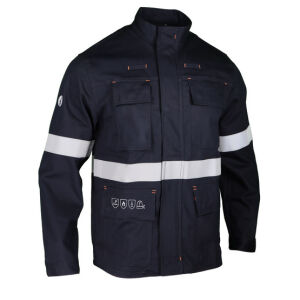 SINGER VALPAR Multinorm Feuerschutz-Schutzjacke 350 g/m² Blau