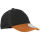 SINGER SMITH Anstoßkappe Snapback aus Veloursleder Braun/Schwarz EN 812