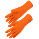 SINGER LATEXKREPP Latex-Handschuhe Orange, ca. 310 mm