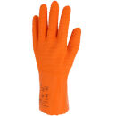 SINGER LATEXKREPP Latex-Handschuhe Orange, ca. 310 mm