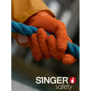 SINGER LATEXKREPP Latex-Handschuhe Orange, ca. 310 mm