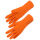 SINGER LATEXKREPP Latex-Handschuhe Orange, ca. 310 mm
