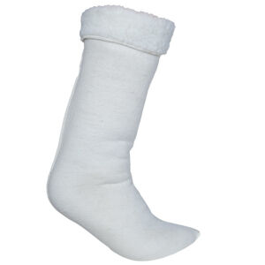 SINGER Stiefelsocken Weiß, warme Socken für Stiefel, 100 % Polyester