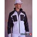 SINGER VANGOG Malerjacke Softshell Schwarz/Weiß