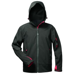 ELYSEE ZETA Softshelljacke mit Kapuze Schwarz