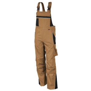QUALITEX PRO MG245 Latzhose khaki-schwarz 52