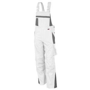 QUALITEX PRO MG245 Latzhose weiss-grau 54