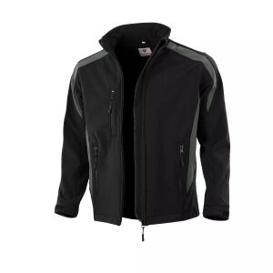QUALITEX Softshelljacke Schwarz/Grau Gr. L