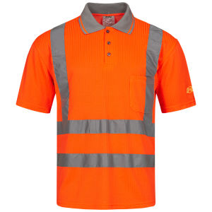 SAFESTYLE CARLOS UV-Warnschutz-Polo-Shirt Orange
