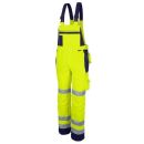 QUALITEX PRO MG245 Warnschutz-Latzhose Warngelb Gr. 52