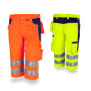 QUALITEX PRO MG245 Warnschutz Shorts Gelb/Orange
