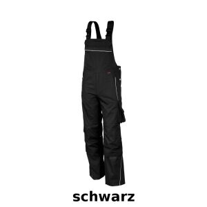 QUALITEX PRO MG245 Latzhose schwarz-schwarz 60