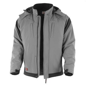 QUALITEX PRO Softshelljacke grau/schwarz Gr. XXL