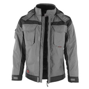 QUALITEX PRO Winterjacke grau/schwarz (203041) Gr. L