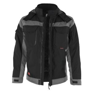 QUALITEX PRO Winterjacke schwarz/grau (203045) Gr. XL