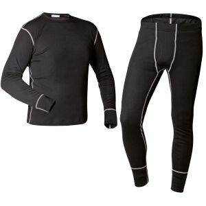 ELYSEE DELPHI Funktionsunterwäsche-Set Schwarz XL