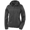 KORSAR Crossover Damensoftshelljacke mit Kapuze, schwarz