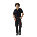 PLANAM BASALT Bundhose Anthrazit/Rot Gr. 54