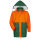 NORWAY PAPPEL Forst-Regenjacke grün/orange 2XL